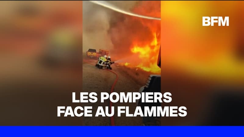Grâce à ses lunettes, ce pompier a filmé la lutte de ses collègues contre l'immense incendie qui touche la Gironde