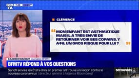 Mon enfant est asthmatique, y a t-il un risque à ce qu'il retourne à l'école? BFMTV répond à vos questions