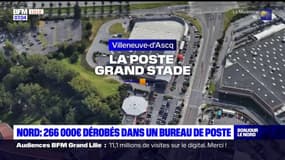 Villeneuve-d'Ascq: deux individus braquent un bureau de poste, plus de 260.000 euros dérobés