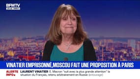 "Nous avons été surpris que M. Peskov [fasse] une proposition aux autorités françaises" détaille Brigitte Vinatier, mère du chercheur français emprisonné en Russie 