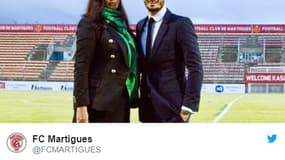 Baptiste Giabiconi et la princesse Al-Thani