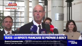 Tâches sur les douanes: "Nous travaillons sur un nouveau paquet de mesures pour initier le dialogue avec les Américains"assure Éric Lombard, ministre de l'économie