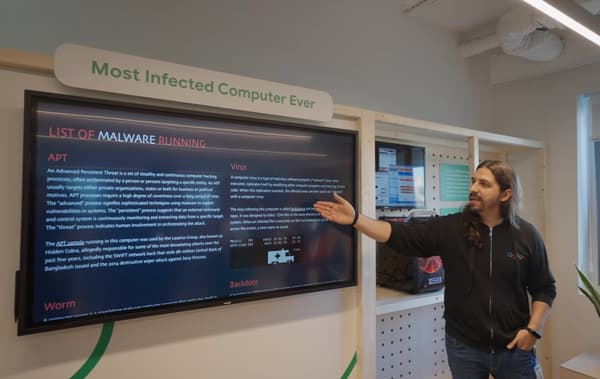 A Malaga, les équipes de VirusTotal ont injecté six millions de logiciels malveillants sur un ordinateur.