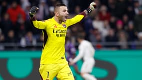 Anthony Lopes lors d'OL-Toulouse, le 10 décembre 2023 en Ligue 1
