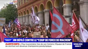  Un défilé contre le "coup de force de Macron" - 07/09