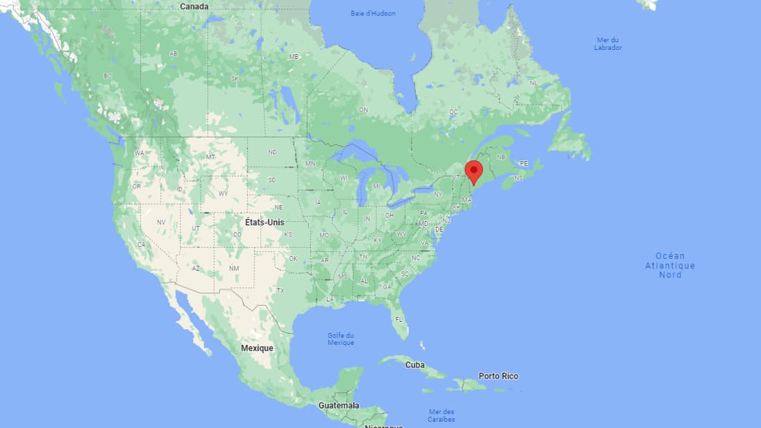 Capture d'écran Google Maps indiquant la ville de Lewiston (Maine) aux États-Unis. Capture d'écran Google Maps indiquant la ville de Lewiston (Maine) aux États-Unis.