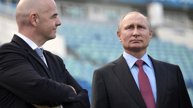 Gianni Infantino et Vladimir Poutine