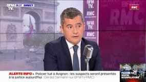 Le ministre de l'Intérieur Gérald Darmanin face à Jean-Jacques Bourdin