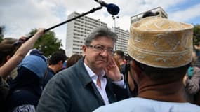 Le leader de la "France insoumise" et actuel candidat aux législatives Jean-Luc Mélenchon le 3 juin 2017 à Marseille