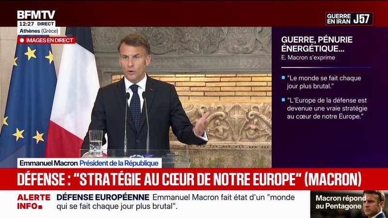 Défense européenne: Emmanuel Macron annonce la signature d'un "partenariat stratégique global renforcé" avec la Grèce