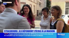 Strasbourg: ils se mobilisent pour défendre l'école à la maison