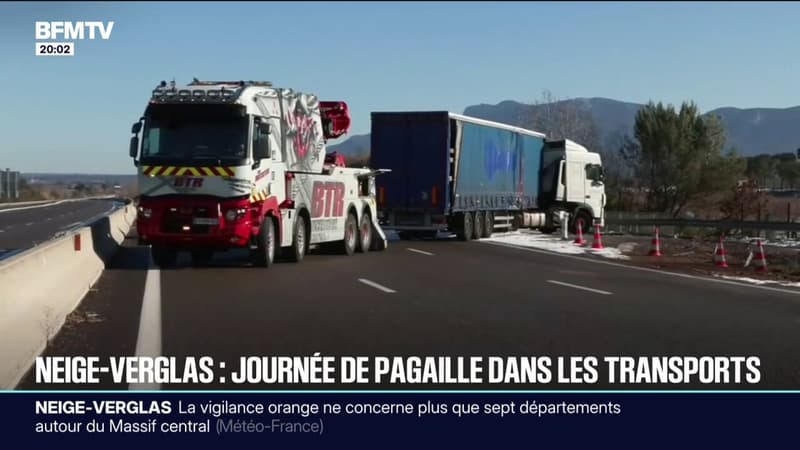 Routes, aéroports, gare... La neige et le verglas ont largement perturbé les réseaux de transport