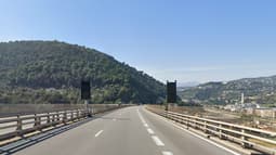 L'autoroute A8 près de La Trinité (photo d'illustration).