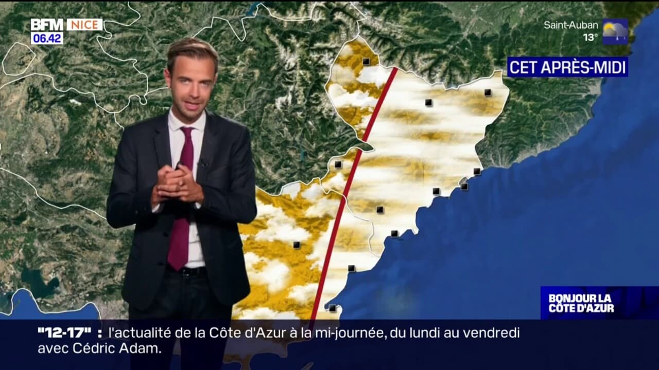 Météo Côte d’Azur un ciel plutôt couvert ce vendredi, jusqu'à 27°C à