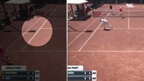 Tennis : Balle de match, retour gagnant... et grosse erreur de l'arbitre