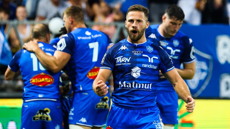 Jeremy Fernandez avec Castres en Top 14, le 22 mai 2022