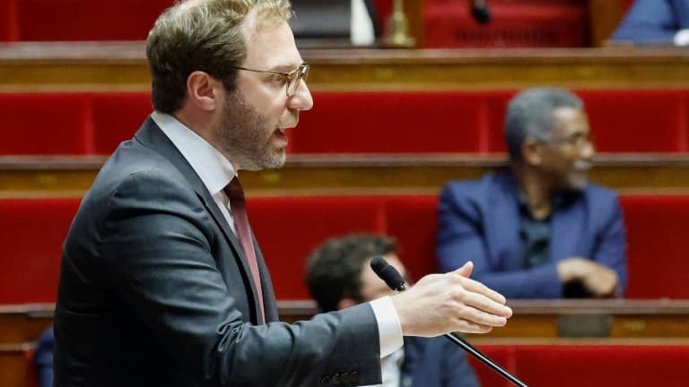 Le ministre de l'Economie Antoine Armand lors d'une séance de débat sur la première partie du projet de loi de finances 2025 à l'Assemblée nationale, le 21 octobre 2024 à Paris