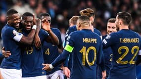 L'équipe de France face à Gibraltar, le 18 novembre 2023.
