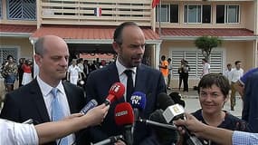 Jean-Michel Blanquer, Edouard Philippe et Annick Girardin étaient ce lundi à Saint-Martin pour la rentrée des classes. 