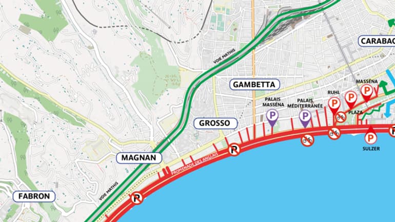 Les restrictions de circulation ce dimanche 22 mai à Nice, en raison du semi-marathon.