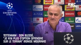 Tottenham : Son blessé, "je n'ai plus d'option offensive sur le terrain" ironise Mourinho