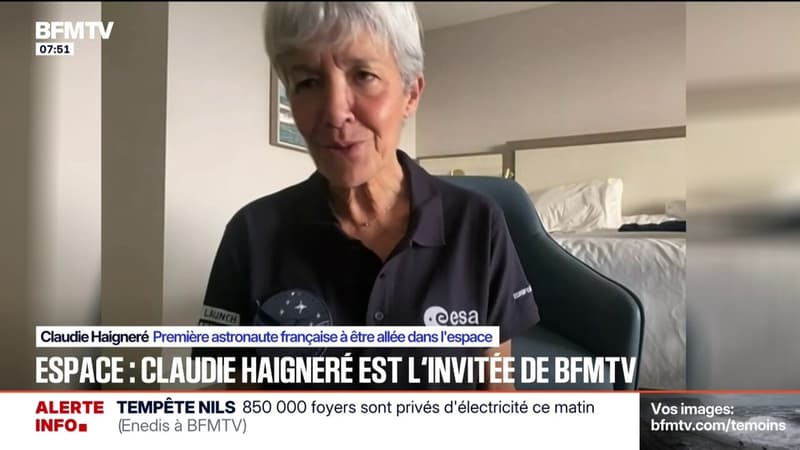 "C'est une fierté de pouvoir inspirer": Claudie Haigneré, première astronaute française dans l'espace et inspiration de Sophie Adenot, témoigne sur BFMTV avant son décollage vers l'ISS