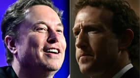 Elon Musk et Mark Zuckerberg.