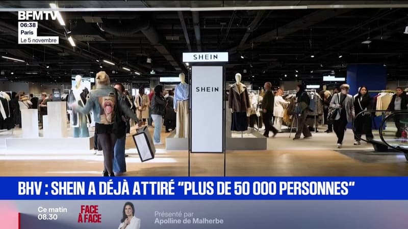 La boutique Shein au BHV a attiré "plus de 50.000 personnes" en quelques jours