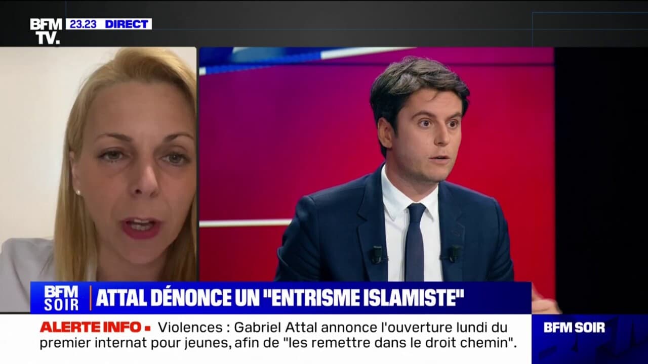 "Entrisme islamiste" à l'école: "Quand nous sommes en campagne électorale,  Gabriel Attal parle comme le Rassemblement national", pour Edwige Diaz (RN)