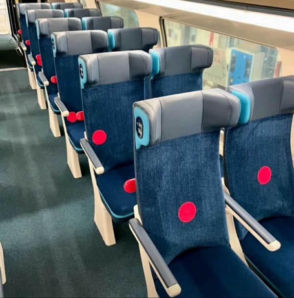 Les nouveaux sièges des TGV Ouigo