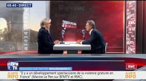 Marine Le Pen: "Je condamne les manifestations antispécistes parce qu'elles sont une entrave à la liberté de circulation, et qu'elles sont violentes. Aux Etats-Unis, on appelle ça des écoterroristes."