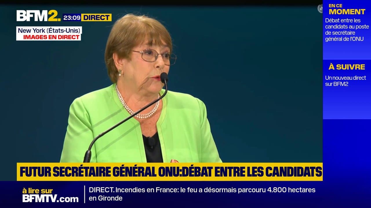 Michelle Bachelet se défend pour obtenir le poste de Secrétaire général des Nations unies