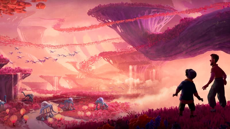 Un concept art de "Strange World", production Disney prévue pour 2022