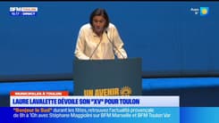 Municipales 2026 à Toulon: Laure Lavalette, députée RN, présente lors d'un meeting les 15 premiers profils figurants sur sa liste