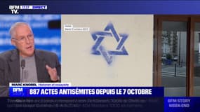 Actes antisémites: l'historien Marc Knobel dénonce "les amalgames qui visent à dire que tous les Juifs sont criminels car ils soutiendraient Israël"