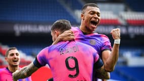 La joie de Kylian Mbappé après la victoire contre Saint-Etienne