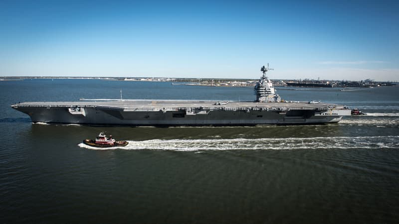 L'USS Gerald R. Ford, le plus grand porte-avions du monde, est en route vers la Méditerranée orientale
