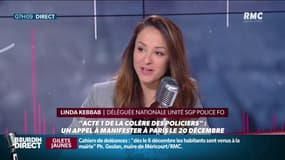 Linda Kebbab, déléguée nationale du syndicat Unité SGP Police FO: "L'Etat nous doit près de 27 millions d'heures supplémentaires. Ce gouvernement a montré que le dialogue n'était pas possible."
