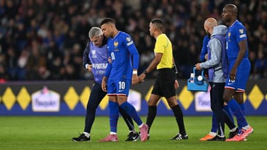Kylian Mbappé à sa sortie du match France-Azerbaïdjan, le 10/10/2025