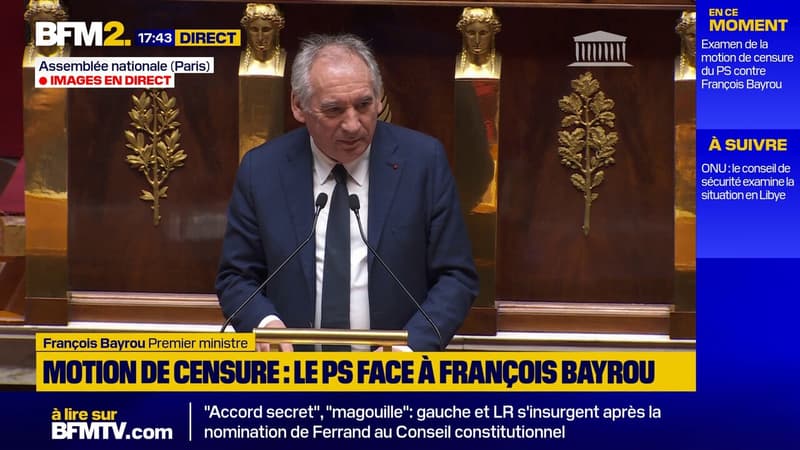 La motion de censure du PS est 