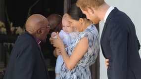 Le prince Harry et son épouse Meghan ont rencontré avec leur bébé Archie, 4 mois, l'ancien archevêque anglican Desmond Tutu.