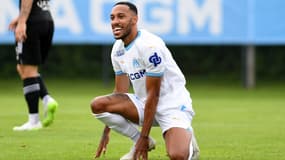 L'attaquant de l'OM Pierre-Emerick Aubameyang le 22 juillet 2023