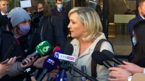 Marine Le Pen le 29 janvier 2022 à Madrid