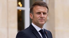 Emmanuel Macron à l'Élysée à Paris, le 20 juin 2024.