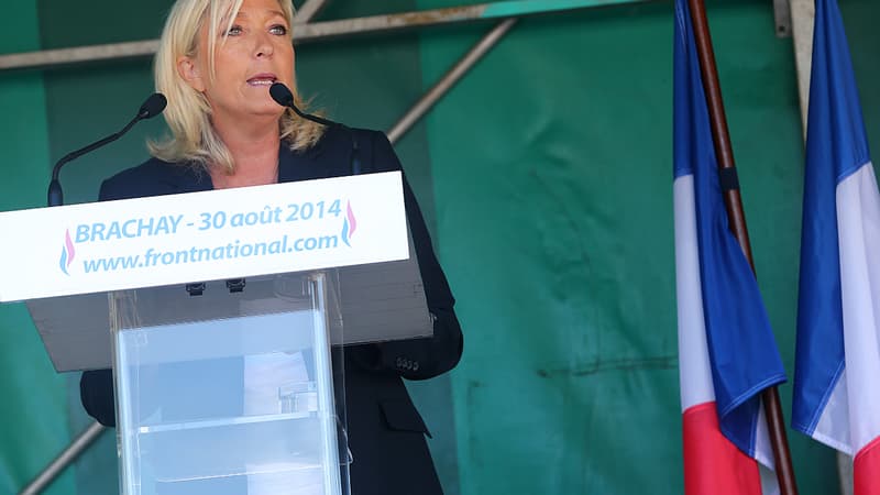 La présidente du front national Marine Le Pen