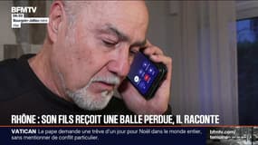 Rhône: son fils reçoit une balle perdue, le père témoigne sur BFMTV