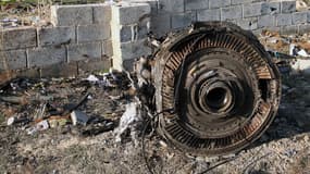 Carcasse du Boeing 737 qui s'est écrasé en Iran le 8 janvier 2019
