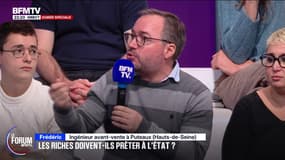 FORUM BFM - Forcer les riches à prêter de l'argent à l'État? Frédéric, ingénieur, propose plutôt de "créer un livret d'emprunt d'État (...) où chacun est libre d'y contribuer"