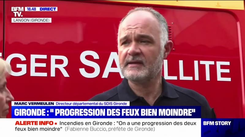 Départ de feu à Vensac (Médoc): 550 personnes évacuées annonce le directeur départemental du SDIS Gironde