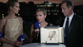 Julia Ducournau et ses acteurs, Agathe Rousselle et Vincent Lindon